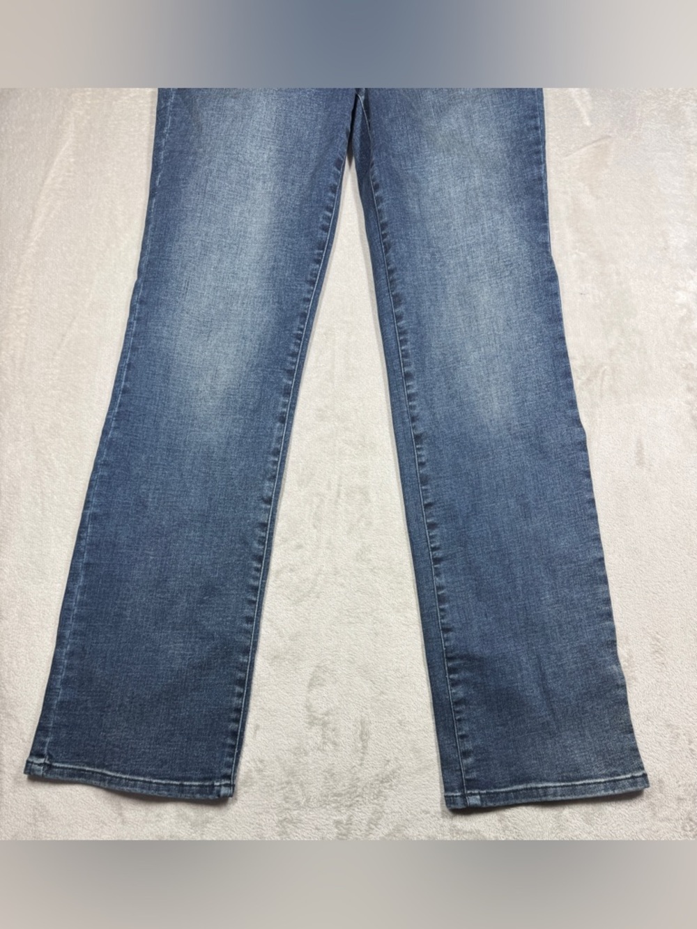 NWT NYDJ Marilyn Straight Lombard Lift Tuck Denim Cotton Blend Blue Jeans Size 8 - Picture 6 of 16